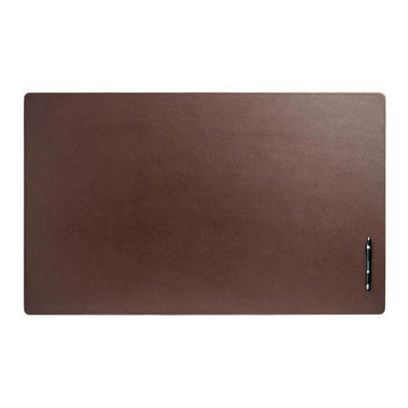 DACASSO Chocolate Brown Leather 38" x 24" Desk Mat without Rails PR-3411